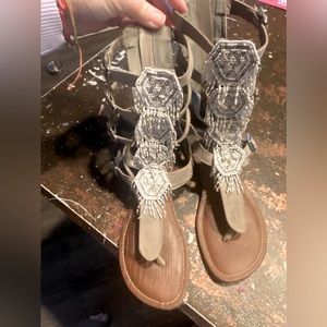Gladiator Sandals worn 2xs